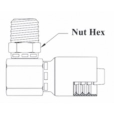 1/4 X 1/4 MALE PIPE NPT SWIVEL 90°